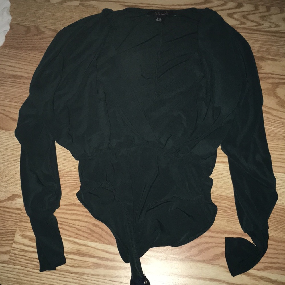 Green forever21 bodysuit